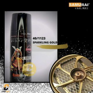 Samurai Paint Cat Semprot Metallic 1123 Sparkling Gold [400 mL]