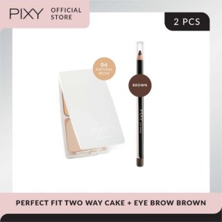 PIXYPerfect Fit Two Way Cake + Eye Brow
