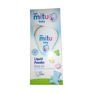 16. Mitu Baby Liquid Powder, Jaga Kulit Bayi Tetap Kering dan Halus