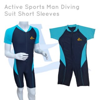 Active Sports Man Diving Short Sleeves