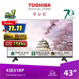 21. Toshiba LED TV - FHD Smart TV 43" - 43E31KP, Dengan Processor Tercanggih