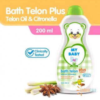 16. My Baby Bath Telon Oil Plus & Citronella, Sabun Mandi Pelindung Anak dari Gigitan Nyamuk