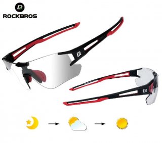 ROCKBROS 10112 Kacamata Sepeda Olahraga Polycarbonate UV Protection Lensa Photochromic