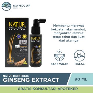 Natur Hair Tonic Ginseng Extract 90 ML - Vitamin Rambut Rontok