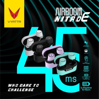 Vyatta Airboom Nitro E TWS Bluetooth Headset / Earphone Gaming