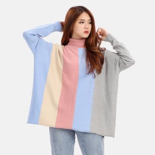 8. MYK Clothing Sweater Oversize Pastel, Terbuat dari Bahan Katun Terbaik