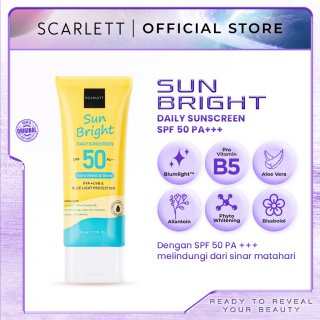 Scarlett Whitening Sunscreen Sun Bright Daily SPF 50 PA+++