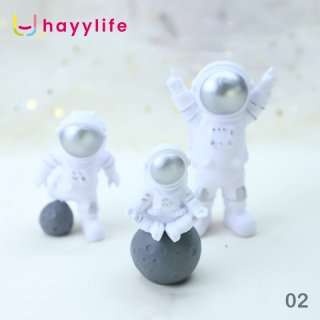 Hayylife ornamen astronot - ornamen dan dekorasi kue tema astronot