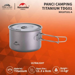 Naturehike Panci Titanium NH18T101-A Ultralight Nesting Pot