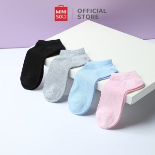 MINISO Kaus Kaki Wanita Women’s Breathable Low-cut Socks 3 Pairs