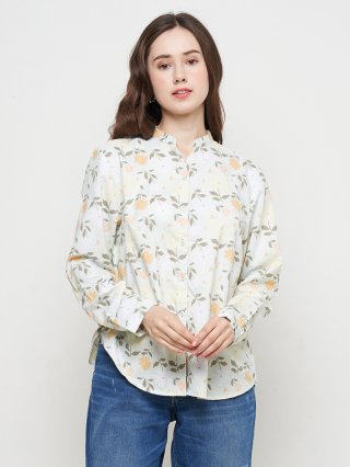 Geela Official - Kanara Green Flower Shirt