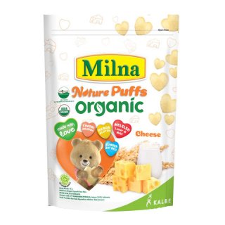 23. Milna Nature Puffs Organic Cheese, Tidak Membuat Alergi