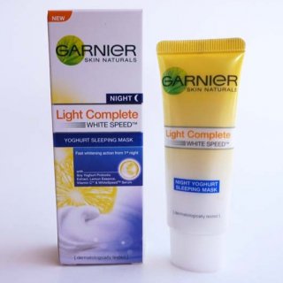 6. Garnier Bright Complete Night Yoghurt Sleeping Mask Night Cream