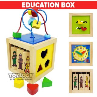 Mainan Kayu Edukasi Kotak Alur