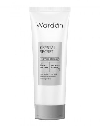 Wardah Crystal Secret Foaming Cleanser with Natural AHA+PHA 