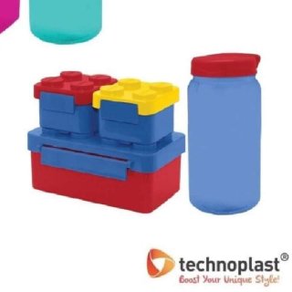 Technoplast Big Block Lego Lunch Box Set