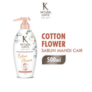 8. K Natural Bodywash White Cotton Flower, Hadir dengan Rice Milk