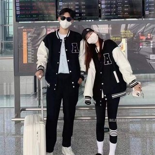 Varsity Bomber Sweater Couple