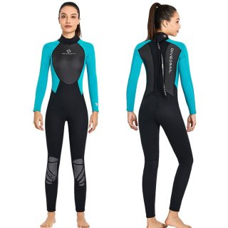 3mm Women Neoprene Wetsuit Full Body Diving Suit