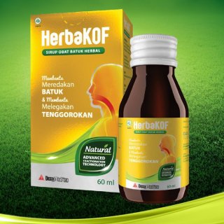 9. HerbaKOF Sirup, Obat Herbal untuk Batuk Kering