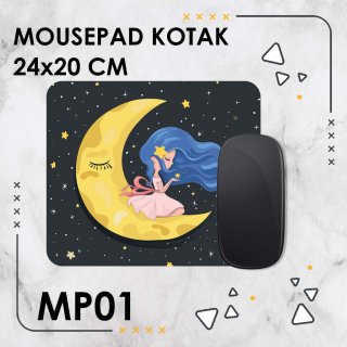 Mousepad Motif Bulan  Custom