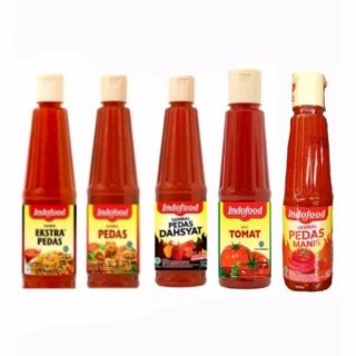 Indofood Sambal Pedas / Extra / Dahsyat / Saus Tomat Botol 135ml / 275 - Saus Tomat, 135ml