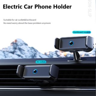 Electric Car Phone Holder Dual Mode (Dashboard + AC) HP 360 Mobil