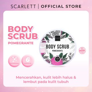 Scarlett Whitening Body Scrub Pomegranate 