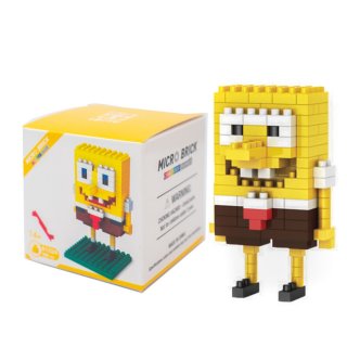 Mainan Lego Puzzle Micro Brick Spongebob