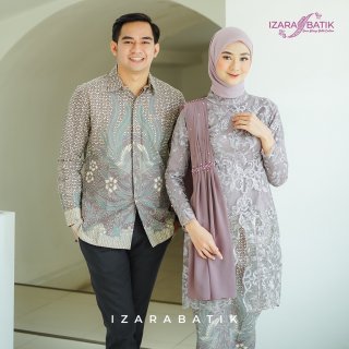 20. Shakila Taro - Gaun Kebaya Batik Modern, dengan Kain Sampir Permanen