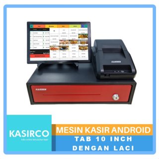 Mesin Kasir Android Tablet 10 inch dengan Laci by Kasirco