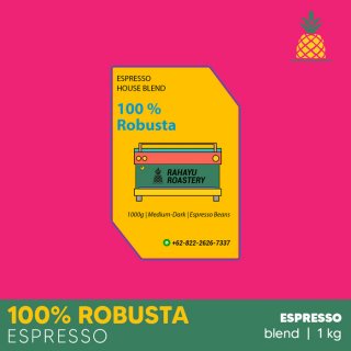 7. Rahayu Roastery Espresso House Blend Robusta, Cocok untuk Penyuka rasa Pahit