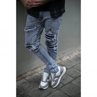Weird Jeans - Silver Grey - Celana Denim Pria Skinny Strech