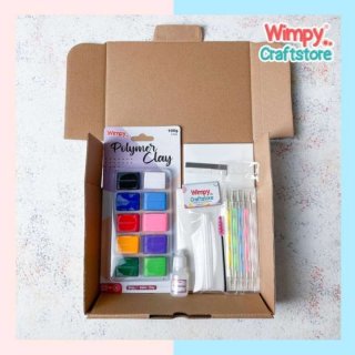 Paket Wimpy Polymer Clay Starter Kit Art Set Paket Kerajinan Polymer