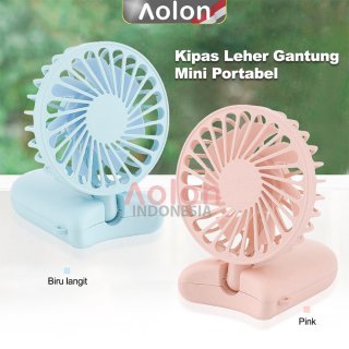7. Aolon Kipas Angin Portable Mini Hanging Neck Fan, Usir Panas dengan Cepat