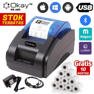 Okay 58D Printer Kasir Bluetooth Mini