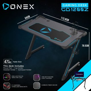 ONEX GD1200Z-RGB Meja Gaming Desk 47"