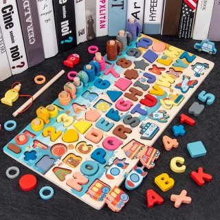 Mainan Edukasi Puzzle Kayu Anak 7 in 1 