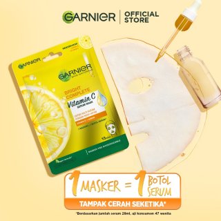 11. Garnier Serum Mask Bright Complete, Anti Kulit Kusam