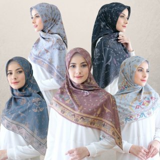 9. Mevrouw Hijab TREE OF LIFE 120x120 Ultrafine Lasercut, Lembut dan Elegan
