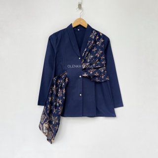 Atasan Batik 112 Baju Blus Blouse Wanita Modern Kerja - Olenka Closet