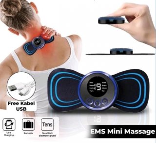 EMS Mini Massage Pijat Punggung Pingang Tubuh Elektrik Portable Tempel