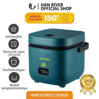 Han River Rice Cooker Mini 0.8L HRRC03 Penanak Nasi 200Watt