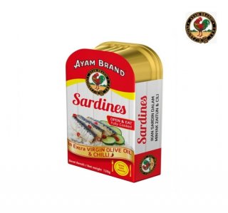 Ayam Brand Sarden Kaleng Extra Virgin Olive Oil Pedas