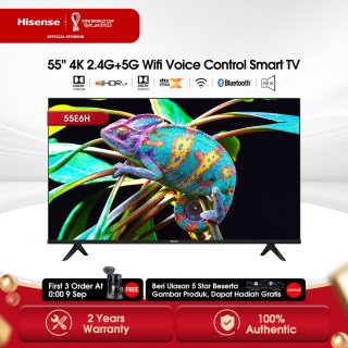19. Hisense 55" 4k Vidaa Smart TV
