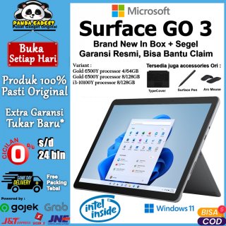 Microsoft Surface Go 3 Core i3 / Pentium Processor | 4/64GB | 8/128GB | Windows 11 Laptop 2 in 1 Tablet