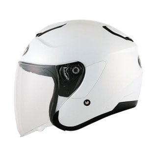6. Helm KYT Kyoto R Solid - White Bikin Berkendara Lebih Aman
