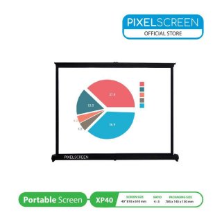Pixelscreen Screen Projector Portable 40 inch