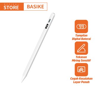 BASIKE stylus Pen for ipad Pencil 2 1 iPad stylus Pen with Digital Power Display Palm Rejection