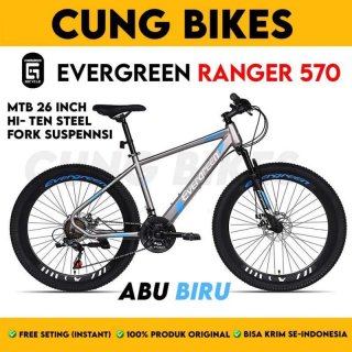 Sepeda Gunung 26 Inch Mtb Evergreen Ranger 570 21 Speed Velg Tinggi